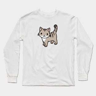 Grey Tabby Cat Long Sleeve T-Shirt